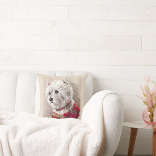 Scottish Highland White Westie Dog Kissen