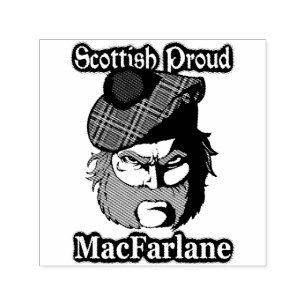 Scottish Highlander Clan MacFarlane Ink Briefmarke Permastempel