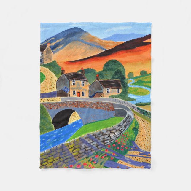 Scottish Highlands Fleece Blanket (Vorderseite)
