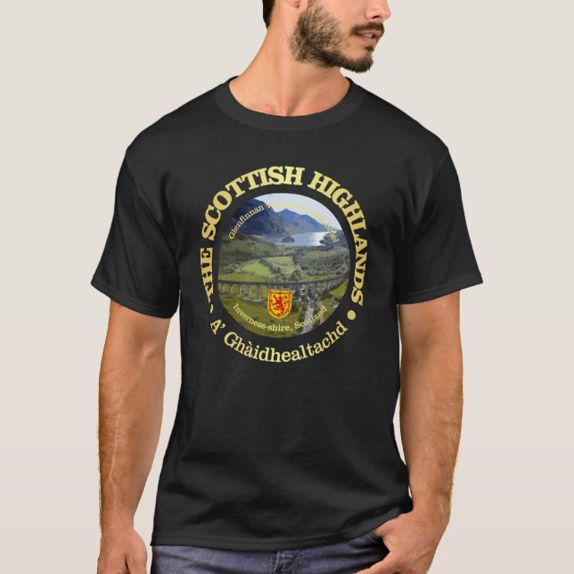 Scottish Highlands retro funny T-Shirt (Vorderseite)