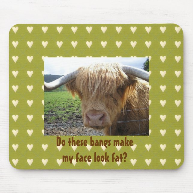 Scottish Highlands Steer Spaß - Mousepad (Vorne)