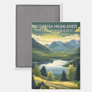 Scottish Highlands Vereinigtes Königreich Vintage Magnet