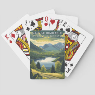 Scottish Highlands Vereinigtes Königreich Vintage Spielkarten