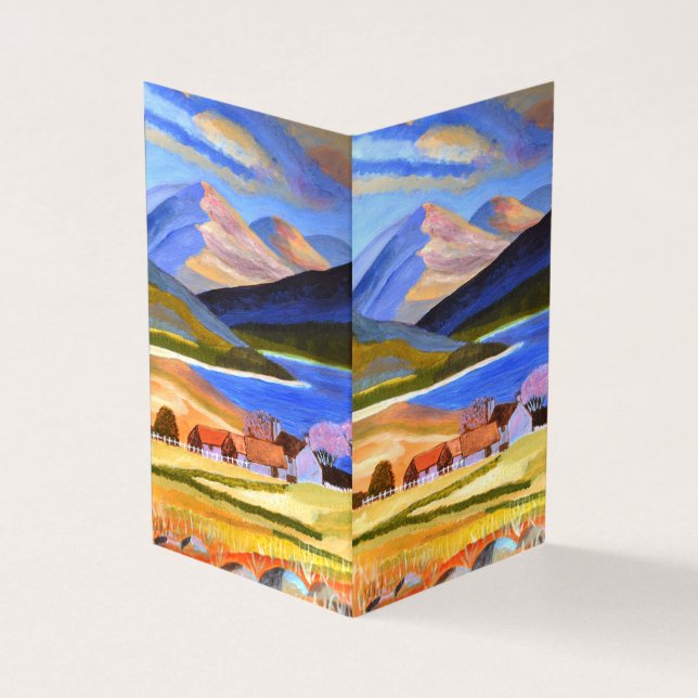 Scottish Highlands Visitenkarte gefaltet Visitenkarten (Vorderseite)