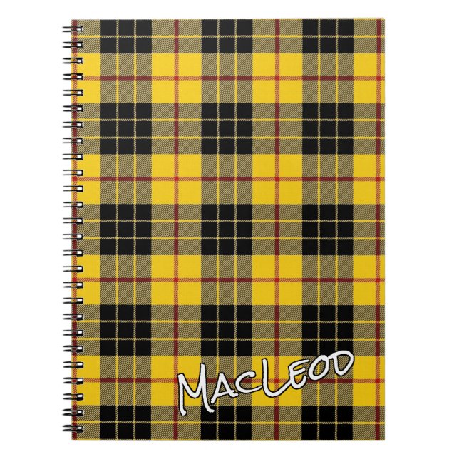Scottish Honor Clan MacLeod von Lewis Tartan Notizblock (Vorderseite)