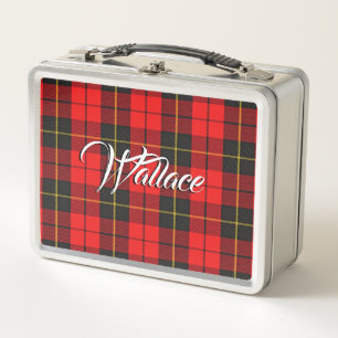 Scottish isst! Clan-WallaceTartan kariert Metall Lunch Box