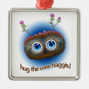 Scottish 'johlt Toots Haggis Silbernes Ornament