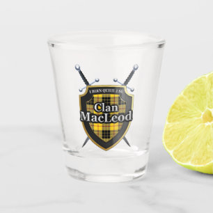 Scottish jubelt Clan MacLeod Lewis Tartan-Schild Schnapsglas