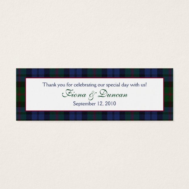 Scottish Kariert Baird Tartan Gastgeschenk Hochzei (Vorderseite)