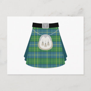 Scottish Kilt Postkarte