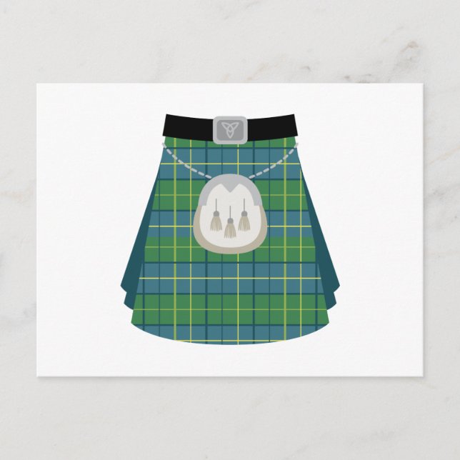 Scottish Kilt Postkarte (Vorderseite)