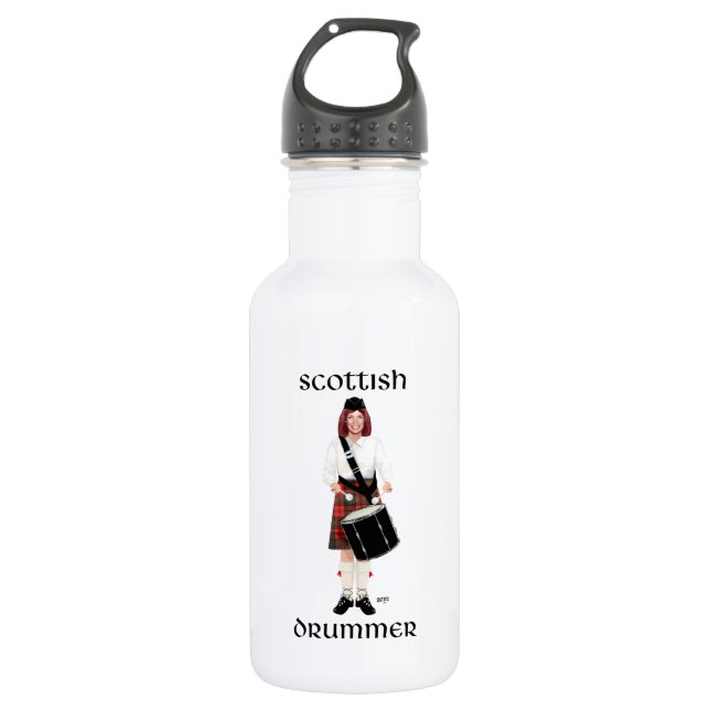 Scottish Lassie - Tenor Drum Trinkflasche (Vorderseite)