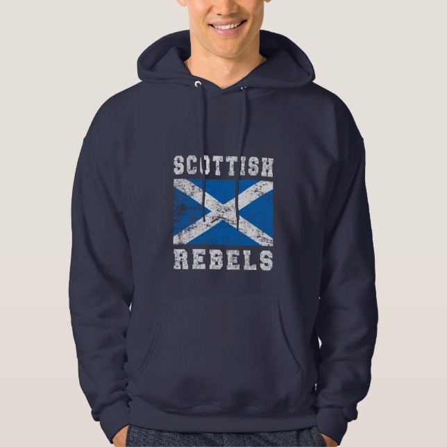 Scottish lehnt sich Hoodie auf (Vorderseite)