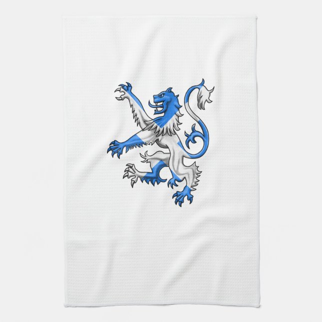 Scottish Lion in St. Andrews Farben Geschirrtuch (Vertikal)