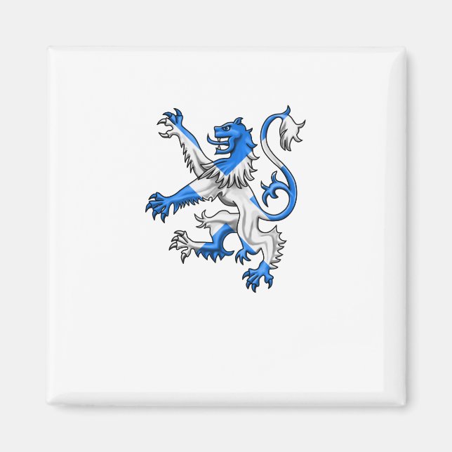 Scottish Lion In St. Andrews Farben Magnet (Vorne)