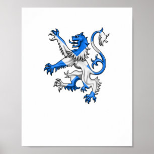 Scottish Lion In St. Andrews Farben Poster