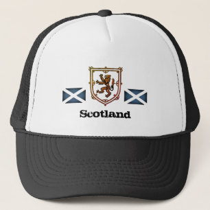 Scottish Lion & Scottish flagge, Schottland / Mode Truckerkappe