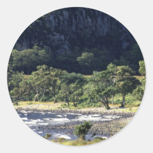 Scottish Loch Runder Aufkleber