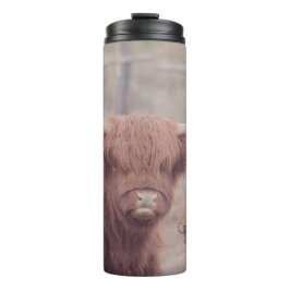 Scottish Longhorn Travel Tumbler Thermosbecher