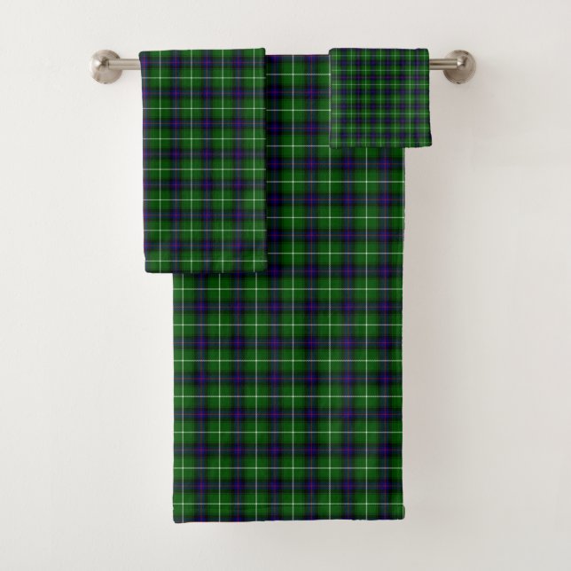 Scottish MacDonald Tartan Badhandtuch Set (Insitu)