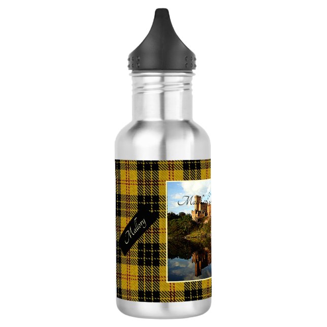 Scottish MacLeod Clan Dunvegan Castle Water Flasch Edelstahlflasche (Links)