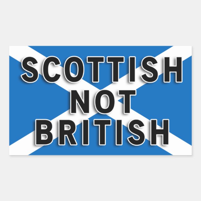 Scottish Not British Aufkleber (Vorderseite)
