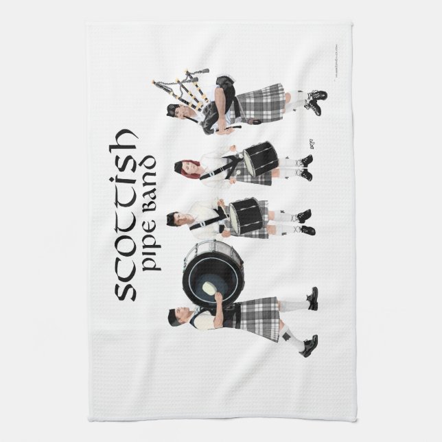 Scottish Pipe Band Küchentuch (Vertikal)