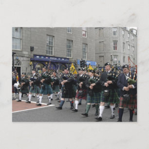 Scottish Pipeband Postkarte