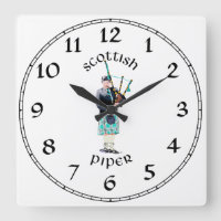 Scottish Piper - Türkis Kariert