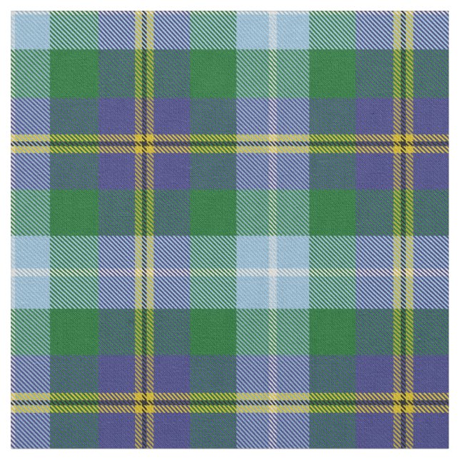 Scottish Porteous karierter Tartan Stoff (Nahaufnahme)
