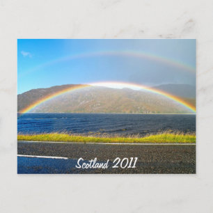Scottish Rainbow Postkarte