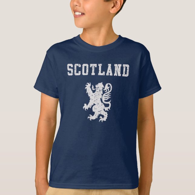Scottish Rampant Lion Kids T - Shirt (Vorderseite)