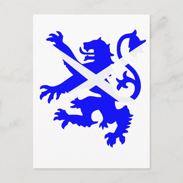 Scottish Rampant Lion Postkarte (Vorderseite)