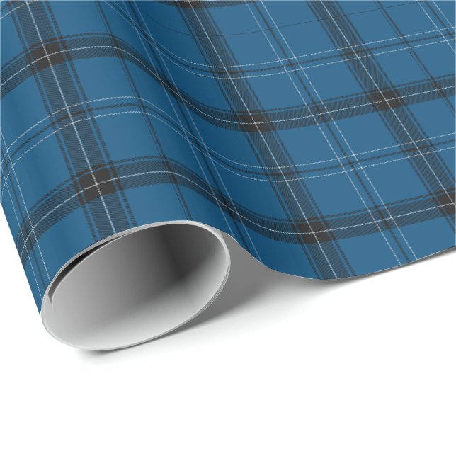 Scottish Ramsay Blue Geschenkpapier (Rolleneckpunkt)
