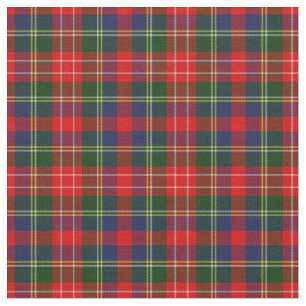 Scottish Red Green Kariert Tartan Fabric Stoff