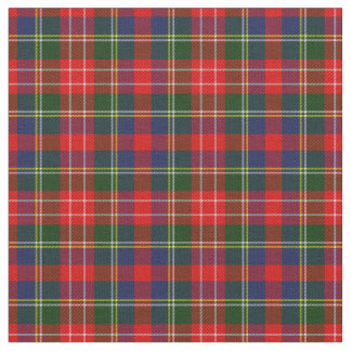 Scottish Red Green Kariert Tartan Fabric Stoff