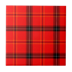 Scottish Red Tartan Fliese