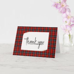 Scottish Red Tartan Kariert Karte