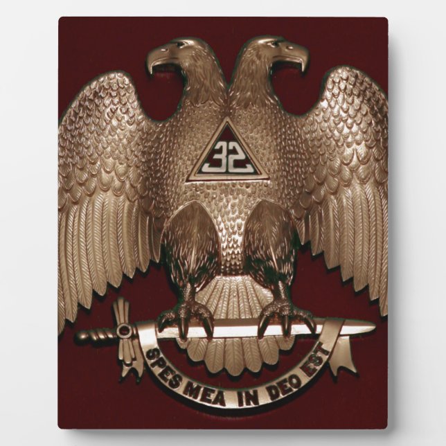 Scottish Rite 32 Grad Mason Double Eagle Red Fotoplatte (Vorderseite)