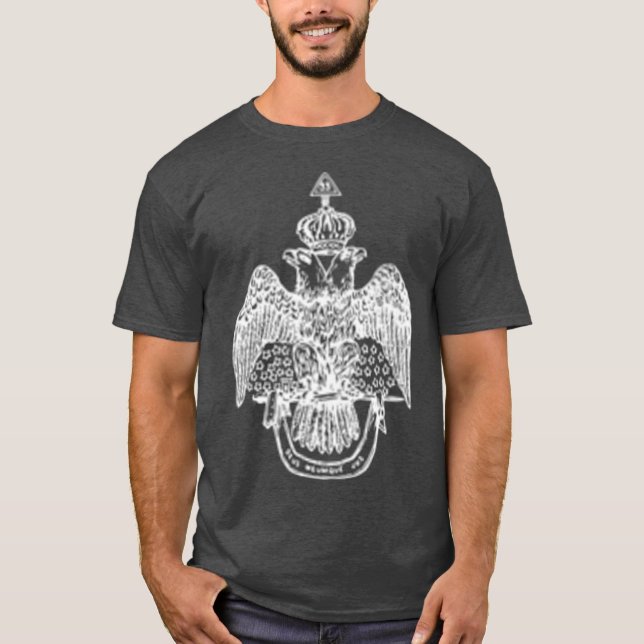 Scottish Rite Eagle 33. Degree Freemason Geschenke T-Shirt (Vorderseite)