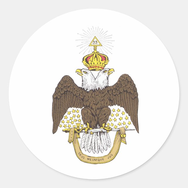 Scottish Rite Runder Aufkleber (Vorderseite)