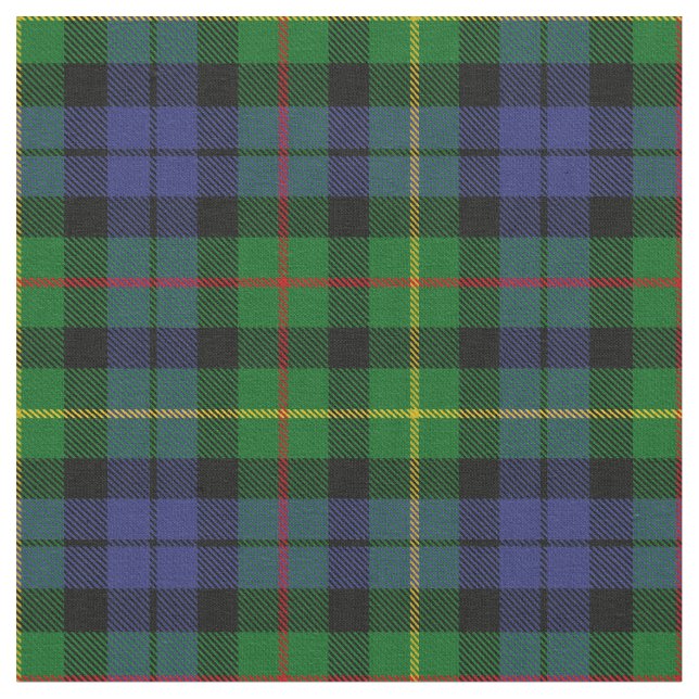 Scottish Rollo karierter Tartan Stoff (Nahaufnahme)