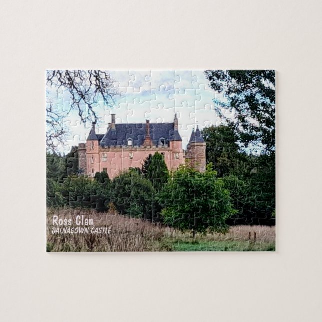 Scottish Ross Clan Balnagown Castle Jigsaw Puzzle (Horizontal)