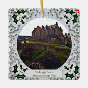 Scottish Royal Stuart Clan Edinburgh Castle Xmas Keramikornament