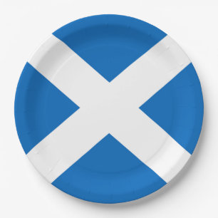 Scottish Saltire Party Pappteller