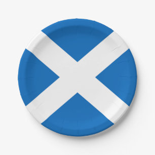 Scottish Saltire Party Pappteller
