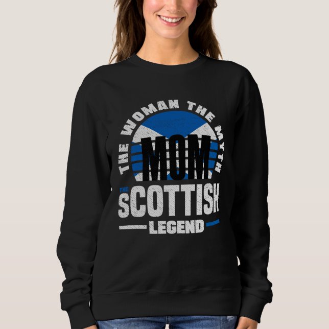 Scottish Scotland Scottish Flag Mothers Day Sweatshirt (Vorderseite)