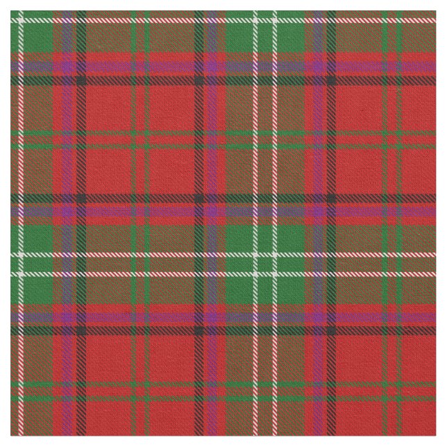 Scottish Seton karierter Tartan Stoff (Nahaufnahme)