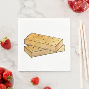 Scottish Shortbread Tea Biscuits British Bakery Serviette