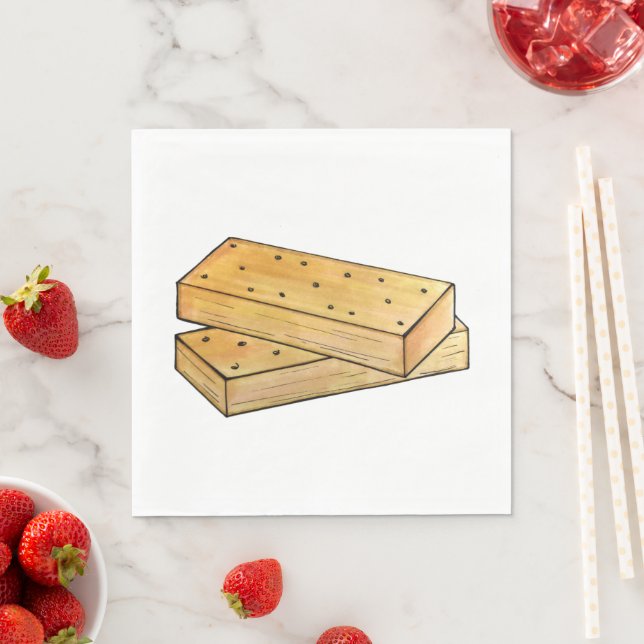 Scottish Shortbread Tea Biscuits British Bakery Serviette (Beispiel)